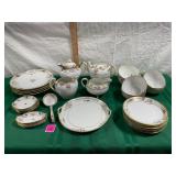 Nippon hand painted 1910's plate set
