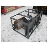 Skidsteer post pounder