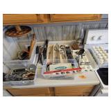 Spices, Kitchen Utensils, Knives, Kerosene Lamp