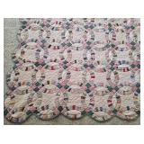 Wedding Ring Quilt (some damage)