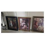 Pictures & Easel in Hall Way
