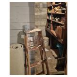 Contents of Storage Closet-Step Ladder, Coolers,