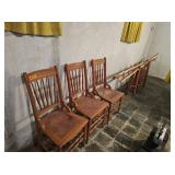 3 Chairs & Quilting Rack