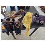 Ceramic Pieces & Wood Carved Pieces