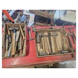 Flat of Assorted Hammers(15+), Brass Mallot