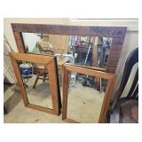 (3) Mirrors, One Large, Two Smaller Ones