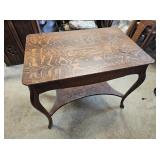Tiger Oak Library Table with (1) Drawer