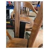 Wooden Office Chair, (2) Hat Racks, Chair