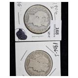 (2) 1906 S Barber Half Dollar