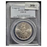 1989 D Commemorative Half PCGS MS69 Bicentennial