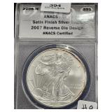 2007 W Satan Finish Eagle $1 ANACS SP69