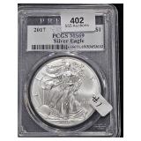 2017 Silver Eagle $1 PCGS MS69
