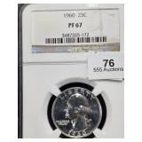 1960 Washington Quarter NGC PF 67