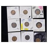 (6) 1881-1883 Indian Head Penny