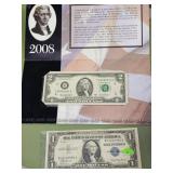 (1) Silver Certificate 1935, (1) $2 Series 2003 A