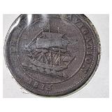 Nova Scotia 1813 Half Penny Trade Token