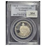 1982 S Commemorative Half PCGS PR69DCAM Wash.