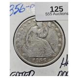 1856 O Liberty Seated Half Dollar