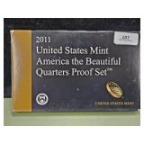 2011 America The Beautiful Set Quarter Proof