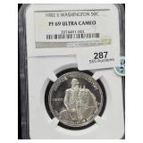1982 S Commemorative Half NGC PF69 Ultra Cameo Was