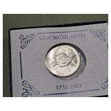 1982 D Commemorative Half UNC In Box Washington