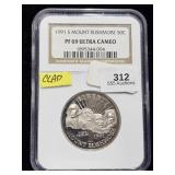 1991 S Commemorative Half NGC PF69 Ultra Cameo Mt.