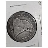 1857 Liberty Seated Quarter