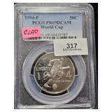 1994 P Commemorative Half PCGS PR69DCAM World Cup