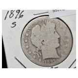 1896 S Barber Half Dollar