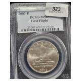 2003 P Commemorative Half PCGS MS69 First Flight