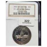 2001 P Commemorative Half NGC PF69UC Capitol