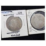 (2) 1877 Liberty Seated Half Dollar
