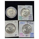 (4) Commemorative Half Various Years