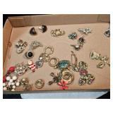 (30+) Brooches, Earrings, Turtle, Santa, Bees