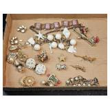 Broaches, Bracelets, Earrings