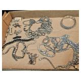 Rhinestone Bracelet, Necklace, Earrings, Ring