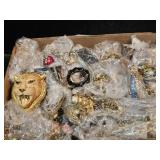 Gold Tone Rhinestone & Crystal Jewelry