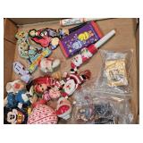 Santa, Mickey, He-Man. Smurfs, Popeye items