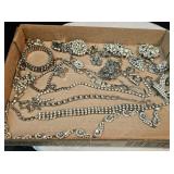 Rhinestone Necklace, Bracelet, Earring, Brooches