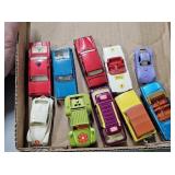 (9) Matchbox Vehicles, (1) Tootsietoy Race Car