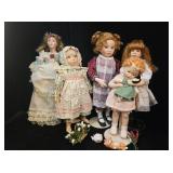 (5) Porcelain Dolls