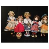 (5) Porcelain Dolls