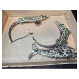 Mother of Pearl Fish Bottle Opener & Alligators