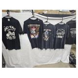 (5) Biker Shirts, Large, Motorcycles Unlimited