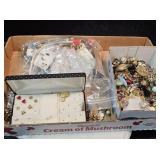 Large Lot: Earrings, Screw, Clip, Pierced, 5+ lbs