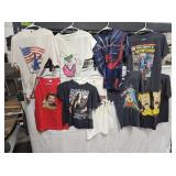 (9) Shirts, Magnum p.i., Steve Austin, Marvel