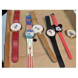 (6) Watches, Mickey, Disney, Swatch Watch
