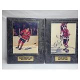 (2) Hockey Autographed Plaques, Stan Mikita