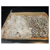 Silver Colored Beads & Rhinestone Jewelry