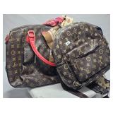 (2) Brown Bags w/LV